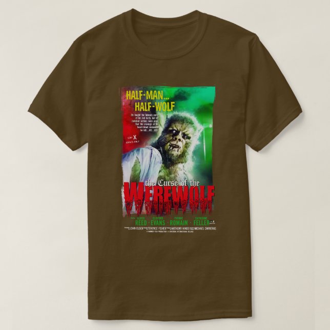 Camiseta Maldición del poster alternativo de Werewolf (Diseño del anverso)