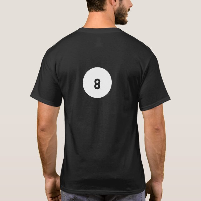 Camiseta Maldición Magic 8 Ball - 'Outlook Not So Good' (Reverso)