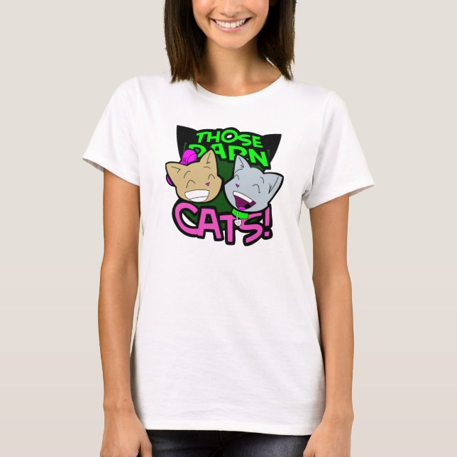 Camiseta maldita de esas señoras de los gatos (Anverso)
