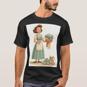 Camiseta Maldita sea mamá Caos de la colada Ama de casa fru