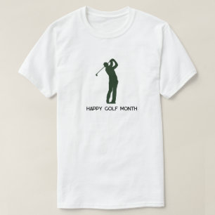 Camiseta Male Golfer Silhouette