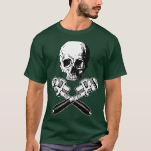 CAMISETA MALETA DE TENSIÓN DE TUMAS DE BONOS CRUZADOS DE ES