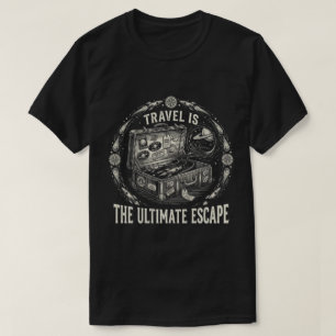 Camiseta Maleta de viaje espacial retro - La máxima escapad