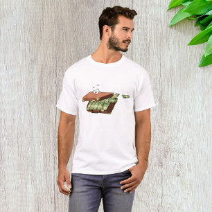 Camiseta Maleta personalizado llena de paquetes de dinero e