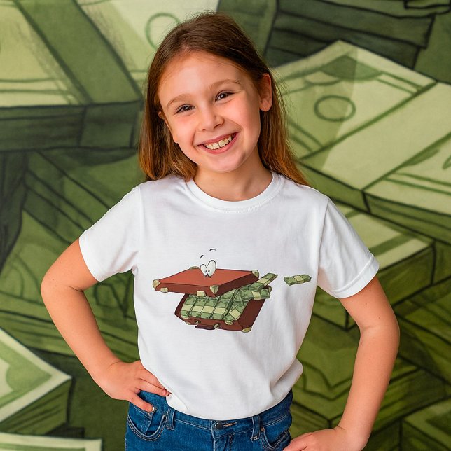 Camiseta Maleta personalizado llena de paquetes de dinero e (Subido por el creador)