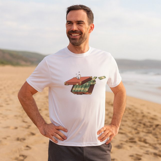 Camiseta Maleta personalizado llena de paquetes de dinero e (Subido por el creador)