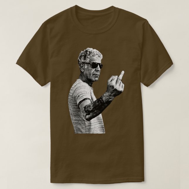 Camiseta maletín de teléfono vintage antony bourdain legend (Diseño del anverso)