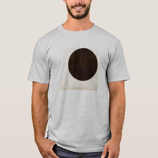 Camiseta Malevich, círculo negro (Anverso)