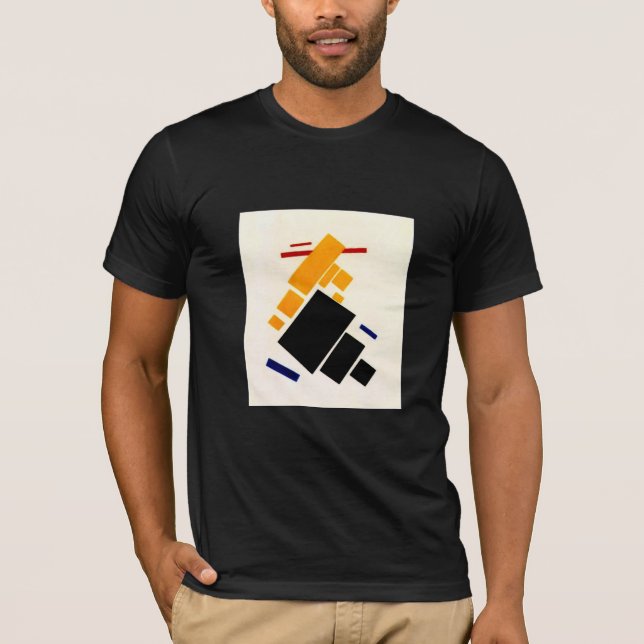 Camiseta Malevich - Composición Suprematismo, avión (Anverso)