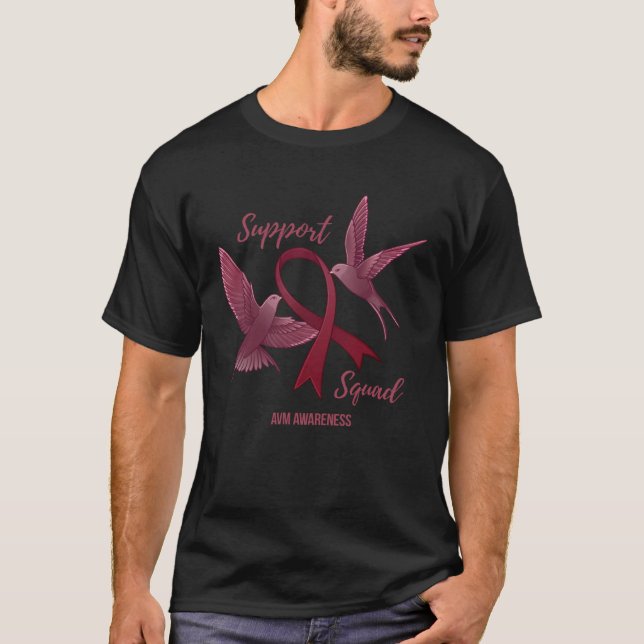 Camiseta Malformación Arteriovenosa AVM Awareness Support S (Anverso)