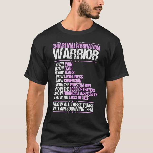 Camiseta Malformación de Chiari Conciencia Sobreviviente de (Anverso)