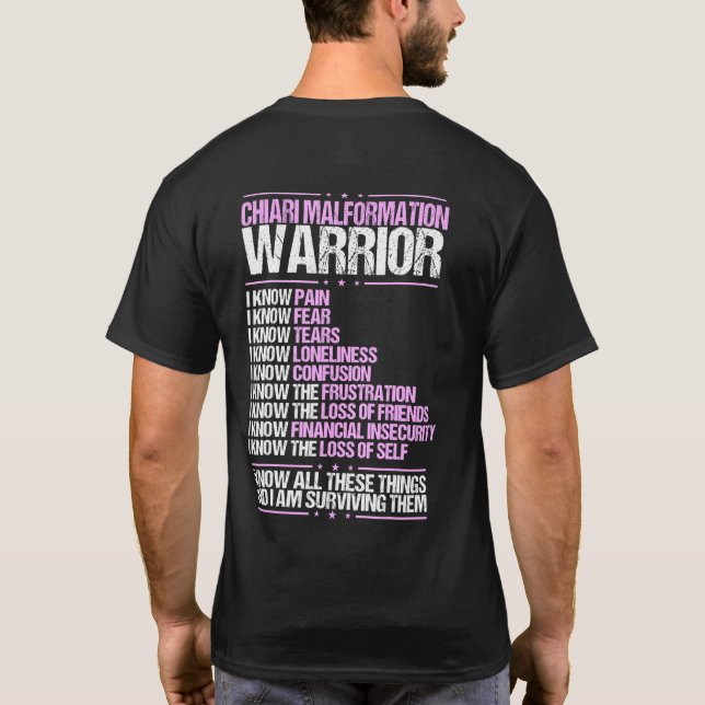 Camiseta Malformación de Chiari Conciencia Sobreviviente de (Reverso)