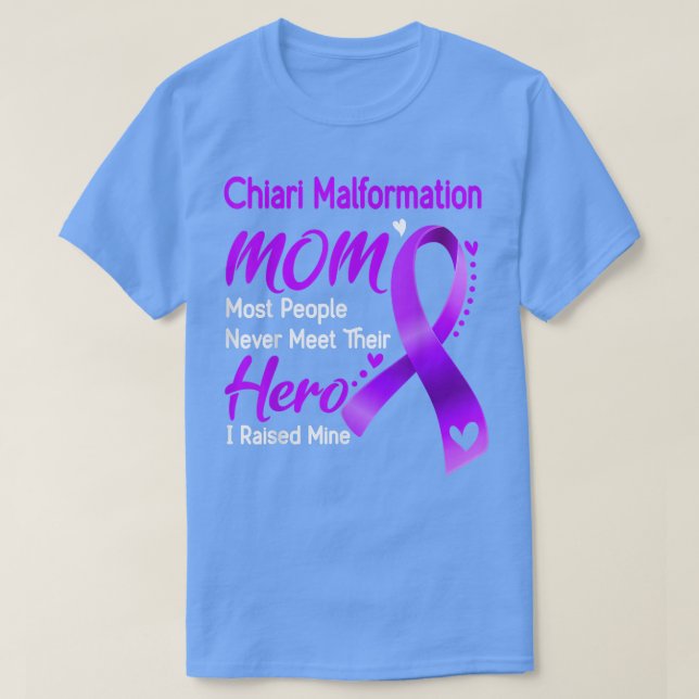 Camiseta Malformación de Chiari, mamá, crié amor por la cin (Diseño del anverso)