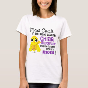 Camiseta Malformación enojada de Chiari de la mamá del