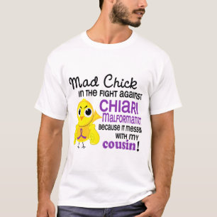 Camiseta Malformación enojada de Chiari del primo del