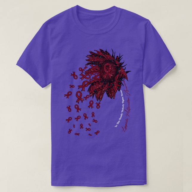 Camiseta Malformación linfática Conciencia del girasol nadi (Diseño del anverso)