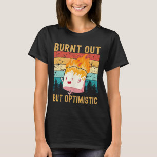 Camiseta Malhumorado Pero Optimista Camping De Malvavisco L