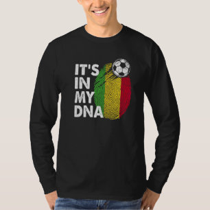Camiseta Mali En Mi Dna Equipo De Bandera De Mali Mali En M