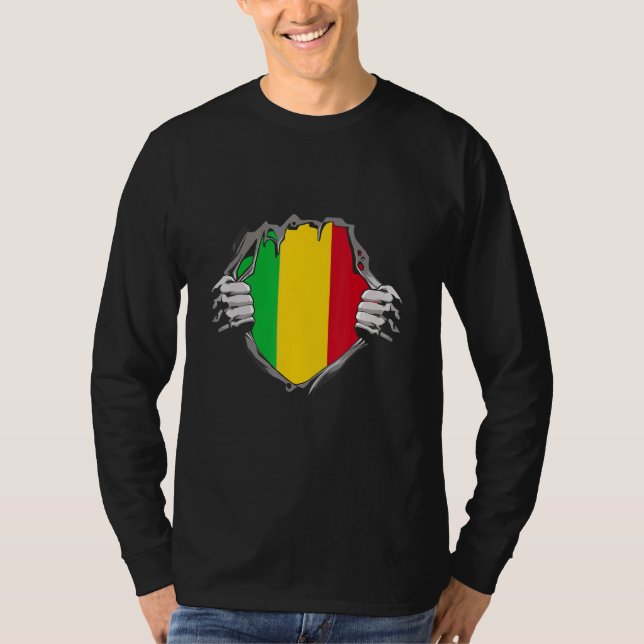 Camiseta Mali Flag (Anverso)