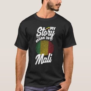 Camiseta Mali, Mali, la bandera de Mali, mi historia comenz