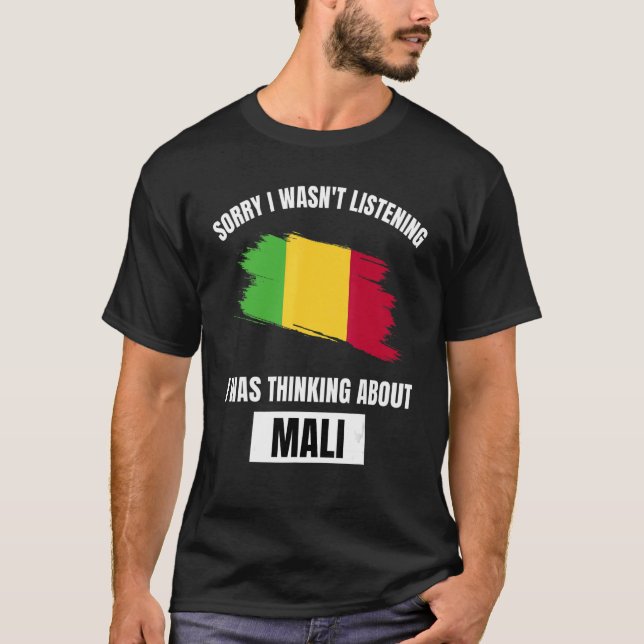 Camiseta Mali: Perdón por no haber escuchado pensar sobre M (Anverso)