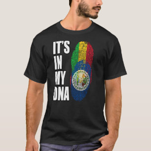 Camiseta Mali Y Belice Mezclan Bandera Del Patrimonio De AD