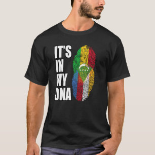 Camiseta Mali Y Comorán Mezclan Bandera Del Patrimonio De A