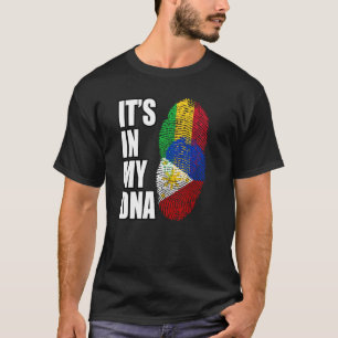 Camiseta Malí Y Filipinas Mezclan Bandera Del Patrimonio De