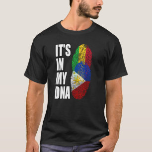 Camiseta Malí Y Filipinas Mezclan Bandera Del Patrimonio De