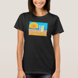 Camiseta Malibu Beach Sun Sand And Surf - Beach Merch