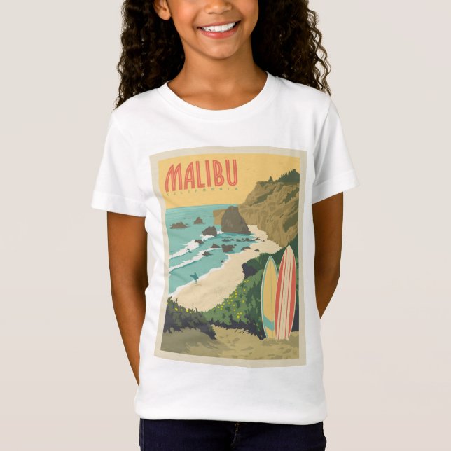 Camiseta Malibu, California (Anverso)