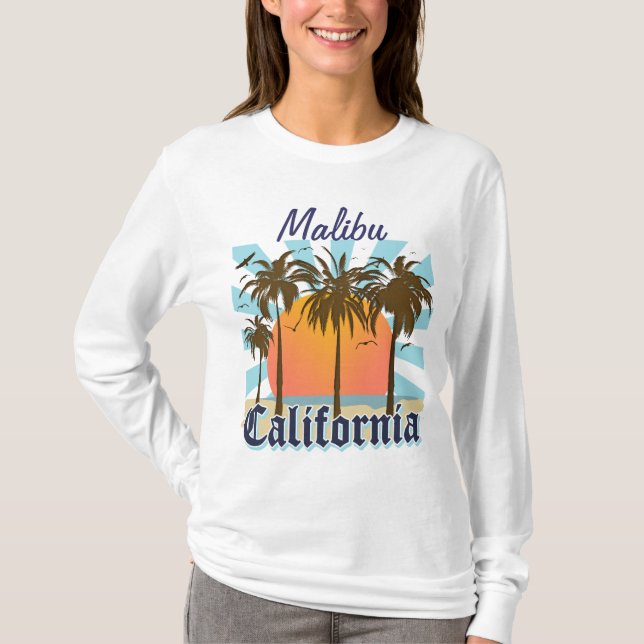 Camiseta Malibu California (Anverso)