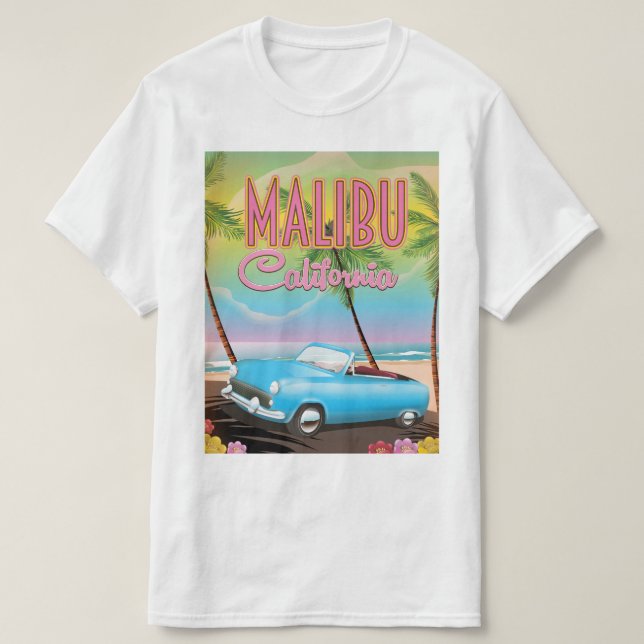 Camiseta Malibu California (Diseño del anverso)