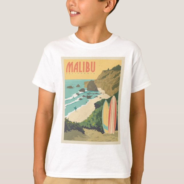 Camiseta Malibu, California (Anverso)