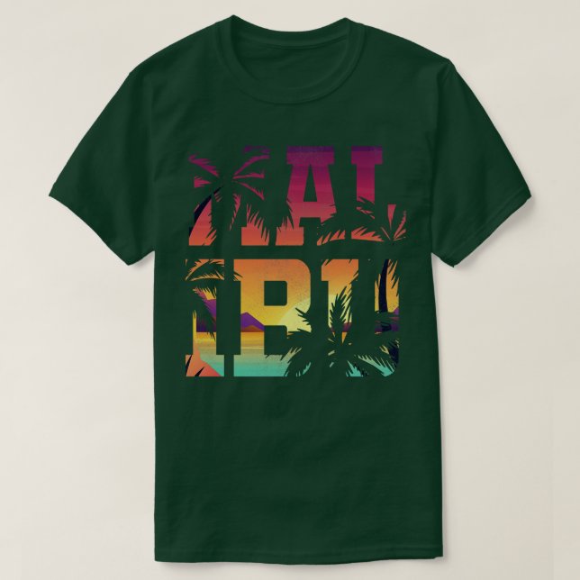 Camiseta Malibu California (Diseño del anverso)