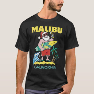 Camiseta MALIBU CALIFORNIA Santa Navidades