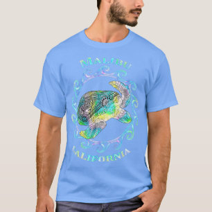 Camiseta Malibu California Vacuna colorida tortuga tribal