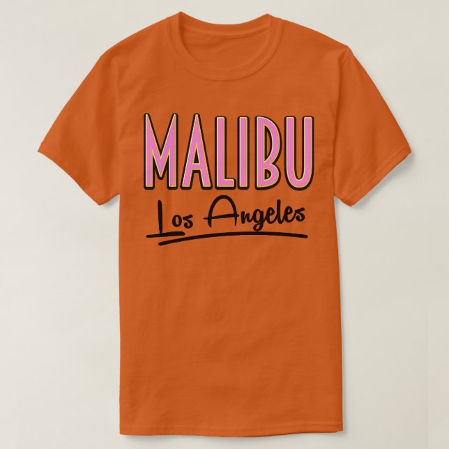 Camiseta Malibu Los Ángeles (Diseño del anverso)