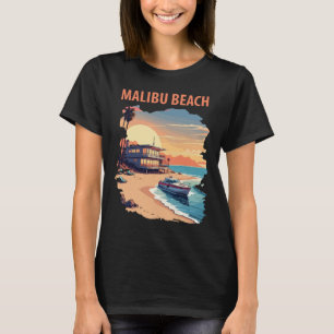 Camiseta Malibu Playa Viajes Costeros de California