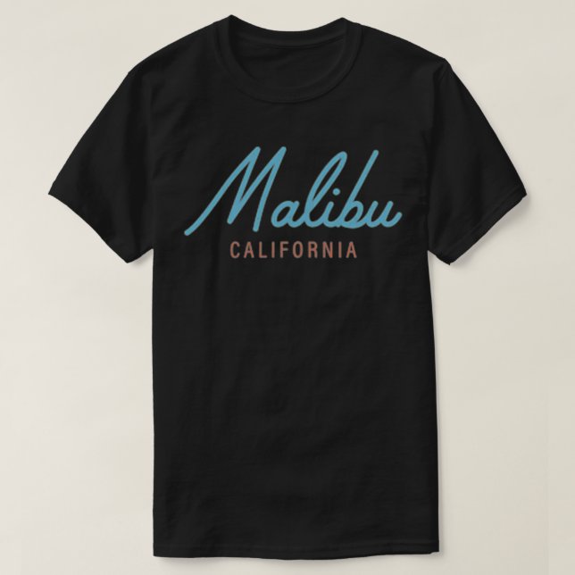 Camiseta Malibu Sunset (Diseño del anverso)
