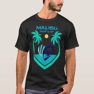 Camiseta Malibu Surfing Palms Beach Vacation California USA