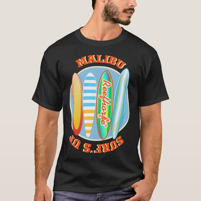 Camiseta Malibu Surf's Up (Anverso)
