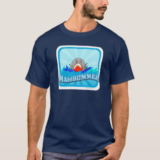 Camiseta Malibummer Funny Malibu Touribu Shark Personalizad