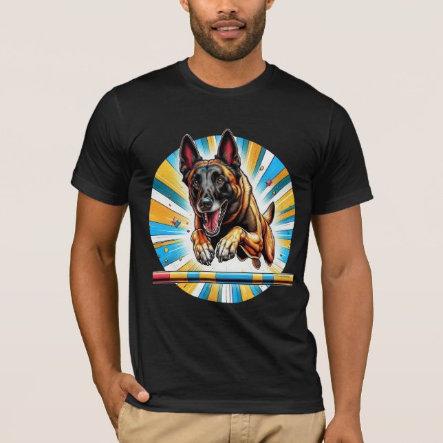 Camiseta malinois Agility Jump (Anverso)
