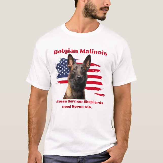 Camiseta Malinois belga (Anverso)