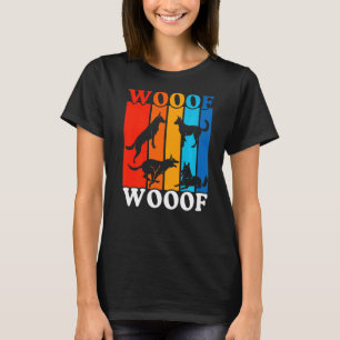 Camiseta Malinois belga, dueño de un perro colorido