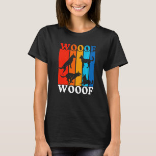Camiseta Malinois belga, dueño de un perro colorido