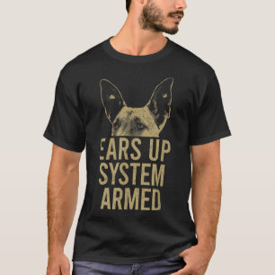 Camiseta Malinois belga oreja el sistema Maligator armado M