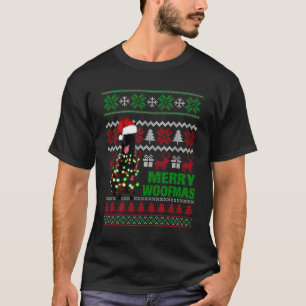 Camiseta Malinois belga para los Navidades feos de Merry Wo