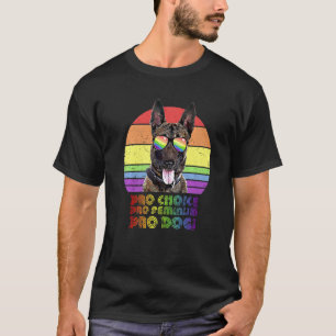 Camiseta Malinois Belga Pro Choice Pro Feminism Pro Dogs